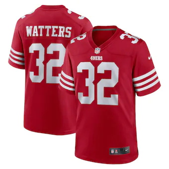 mens nike ricky watters scarlet san francisco 49ers retired